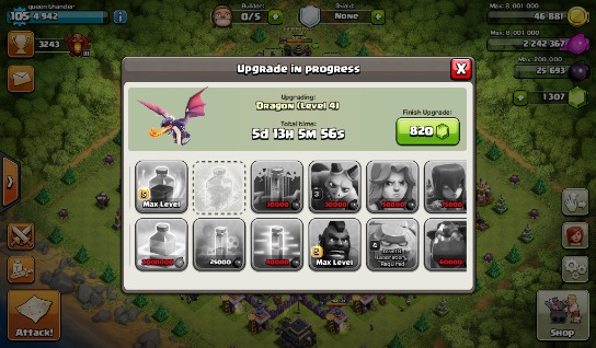 Clash of clans account th9 photo