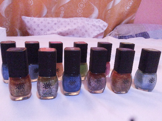 nail polish imported usa.change in color under the sun . photo